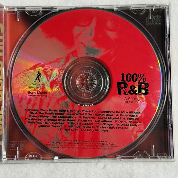 100% R&B Pure Gold Hits CD 2001 Sony Music Marvin Gaye Temptations Isley Bros - Picture 5 of 7